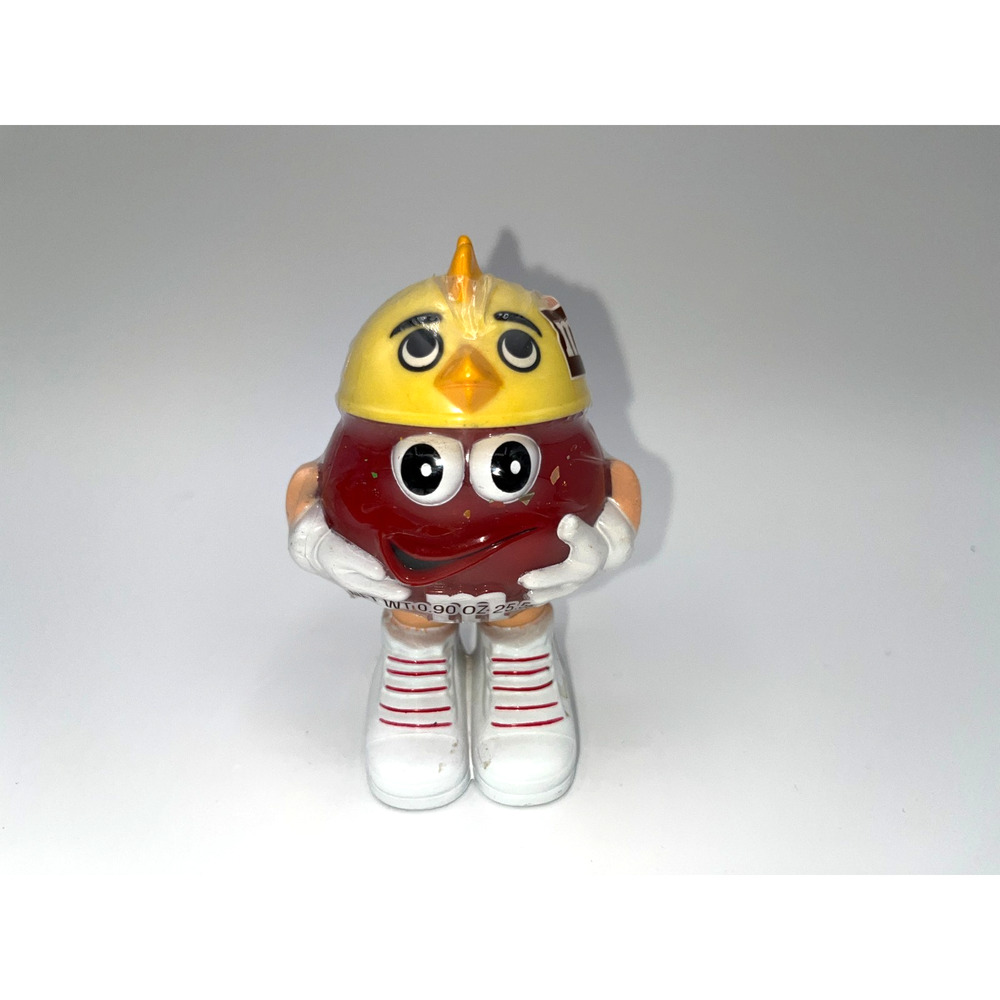 Vintage Easter Chick Hat Red M&M Cake Topper Cupcake Topper Yellow Chicken - Picture 1 of 7